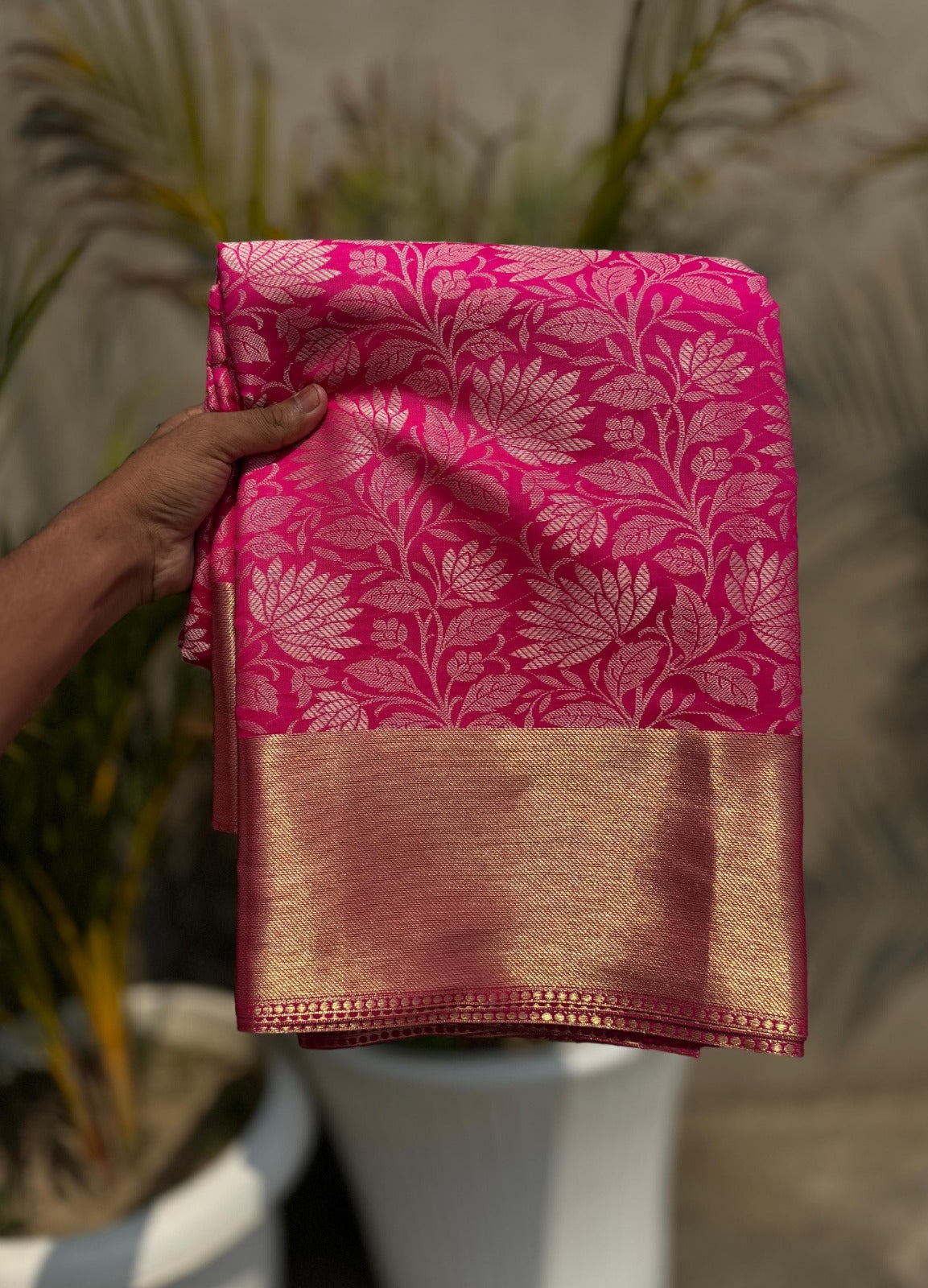 Banarasi Zari Tissue Silk Saree - BZTBP1