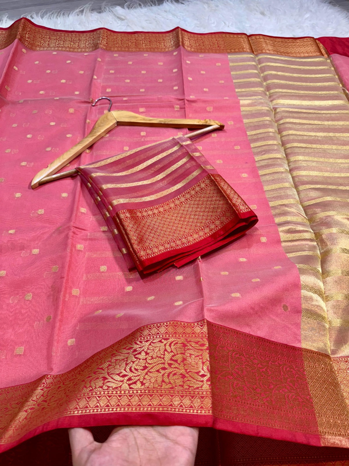 Banarasi Soft Kora Organza Silk Saree - BKOP01