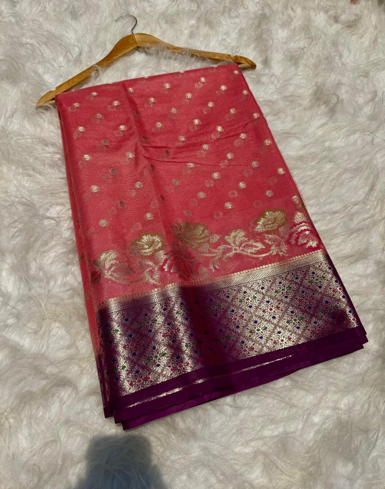 Banarasi Soft Katan Georgette Silk Saree - BSKGP01