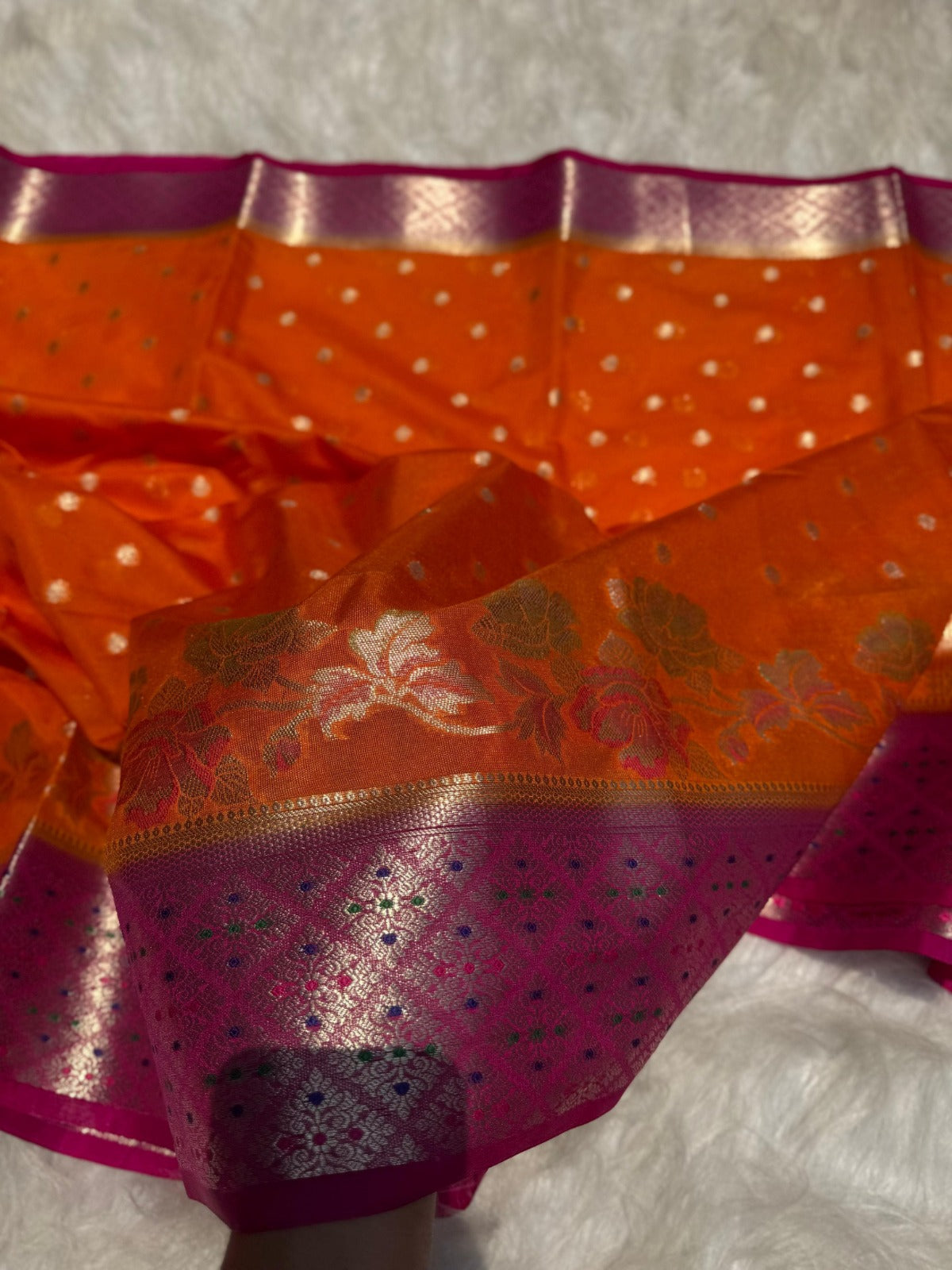 Banarasi Soft Katan Georgette Silk Saree - BSKGO01