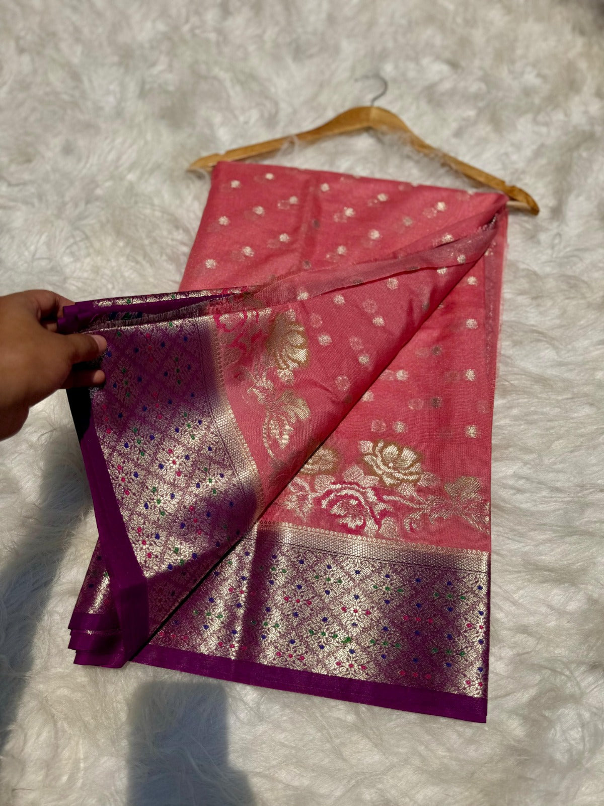 Banarasi Soft Katan Georgette Silk Saree - BSKGP01