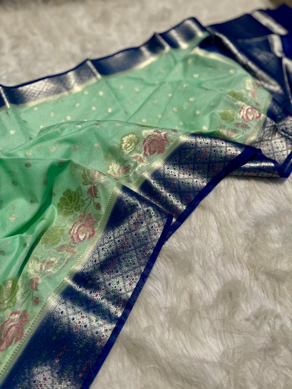 Banarasi Soft Katan Georgette Silk Saree - BSKGSG1