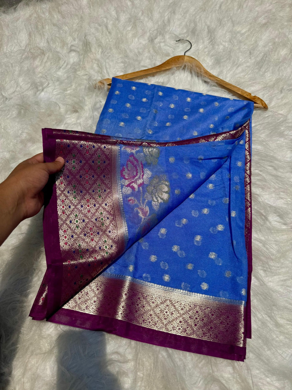 Banarasi Soft Katan Georgette Silk Saree - BSKGRB1