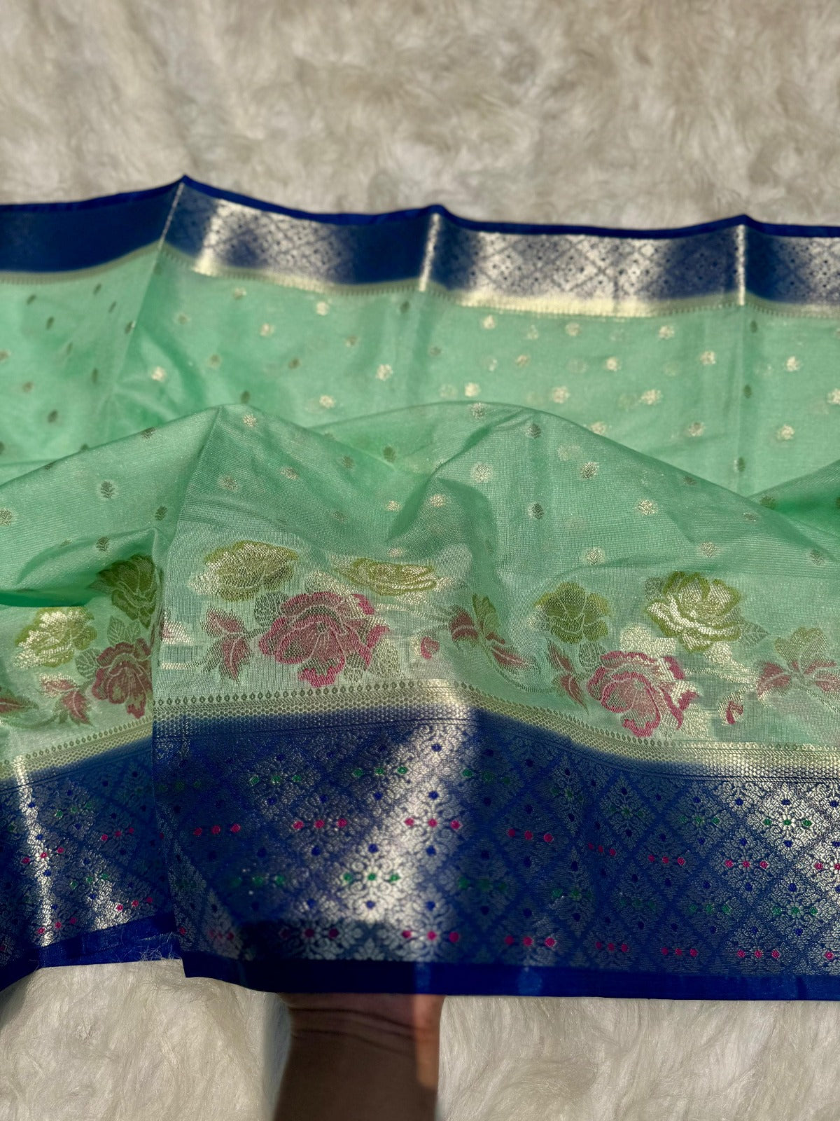 Banarasi Soft Katan Georgette Silk Saree - BSKGSG1