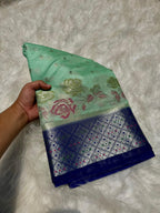 Banarasi Soft Katan Georgette Silk Saree - BSKGSG1