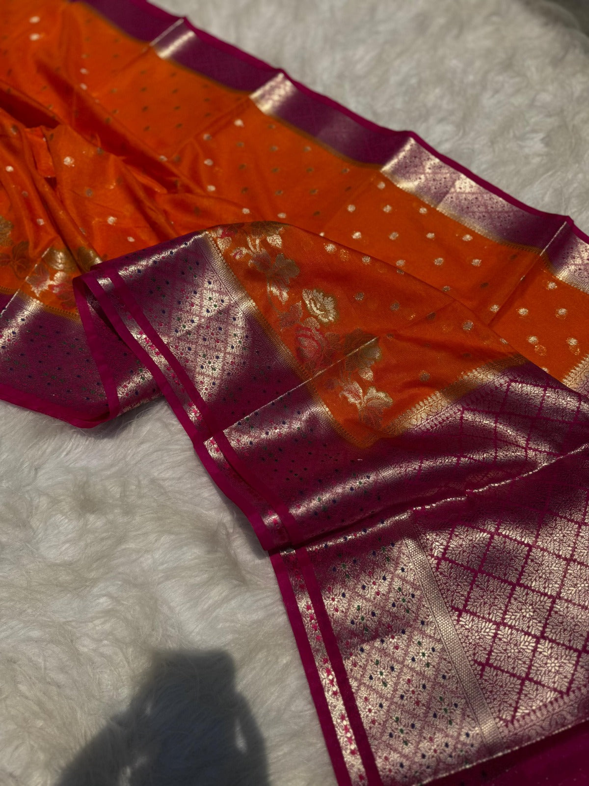 Banarasi Soft Katan Georgette Silk Saree - BSKGO01