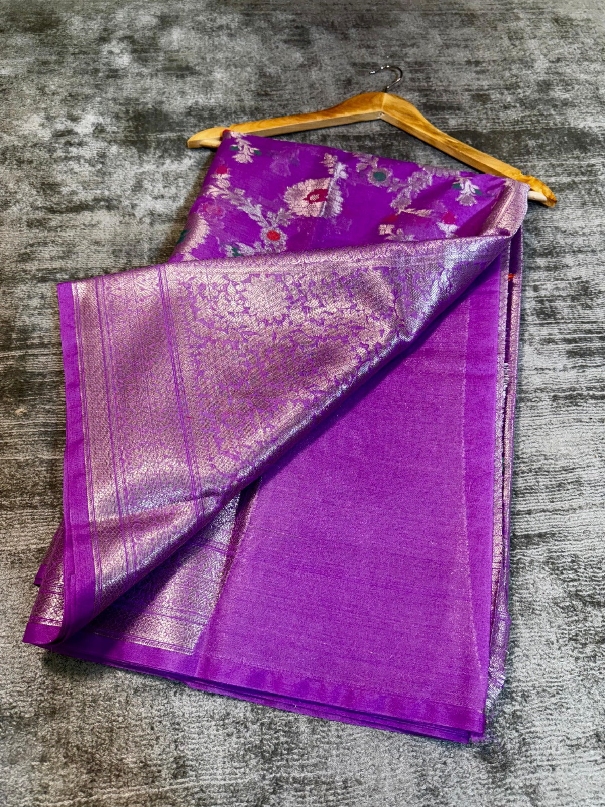 Banarasi Georgette Soft Silk Saree with Meena Jaal Weaving - BGSMJL1