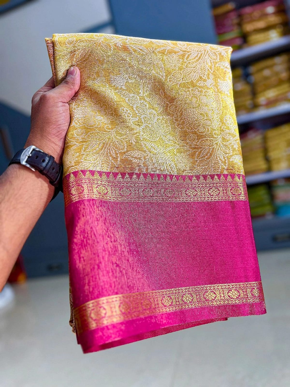 Banarasi Soft Tissue Silk Saree – BSTSPC1