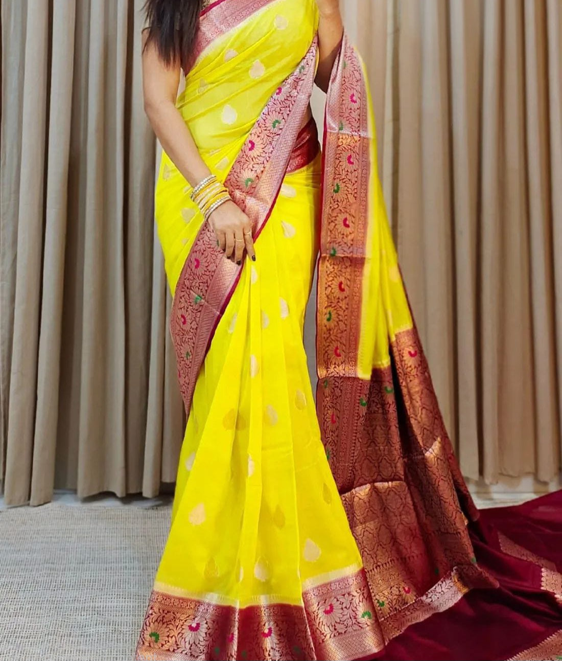 Banarasi Georgette Silk Saree - ABGS003
