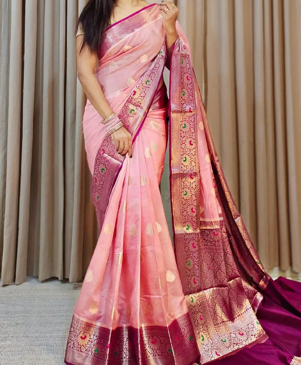 Banarasi Georgette Silk Saree - ABGS002