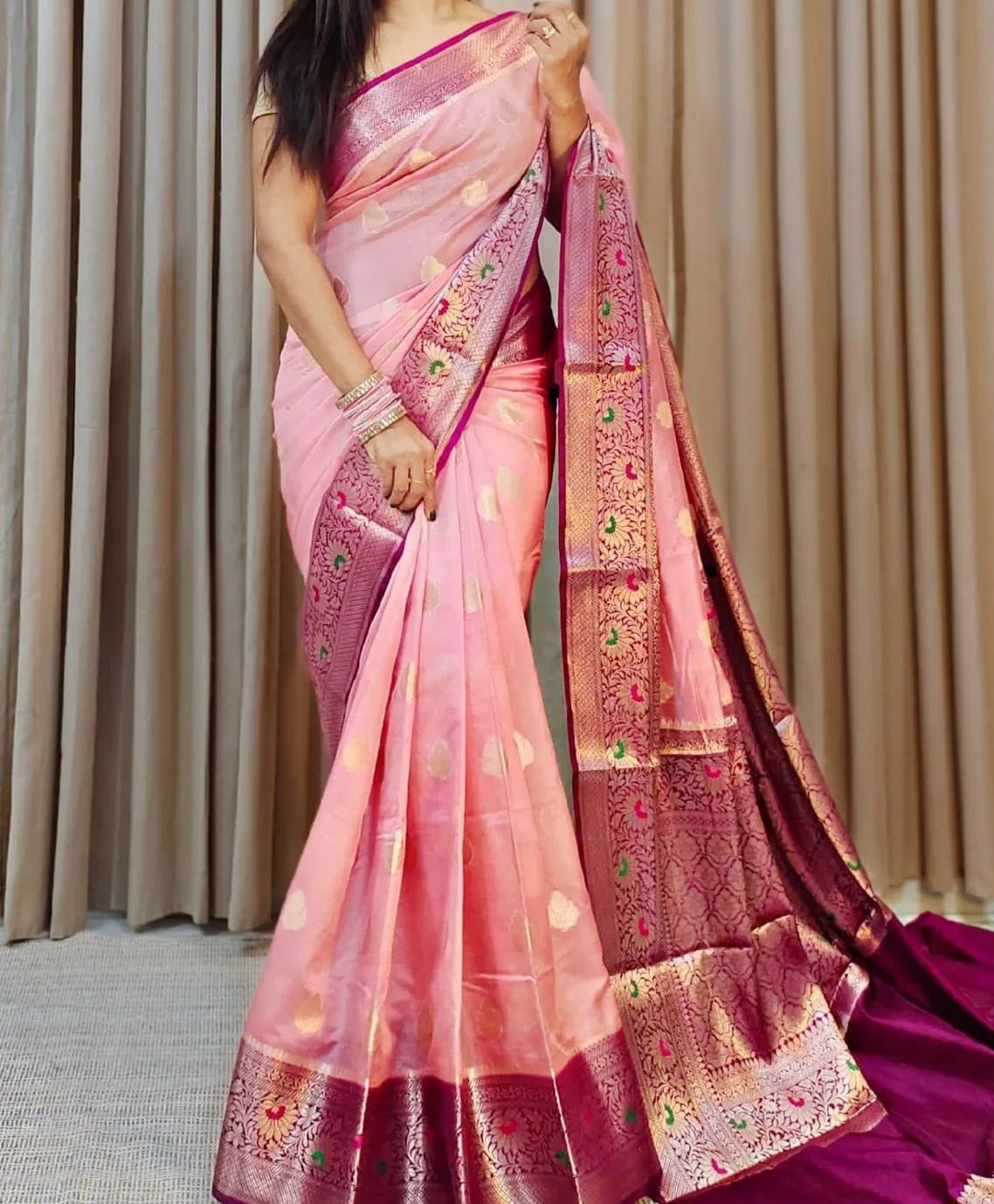 Banarasi Georgette Silk Saree - ABGS002