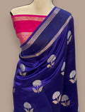 Banarasi Soft Katan Silk Saree with All-Over Sona Rupa Boota - ABSKSRB4