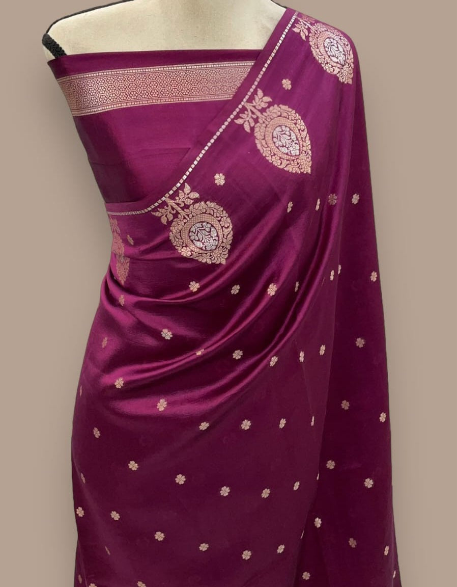 Banarasi Soft Katan Silk Handloom Saree - ABSKHC3