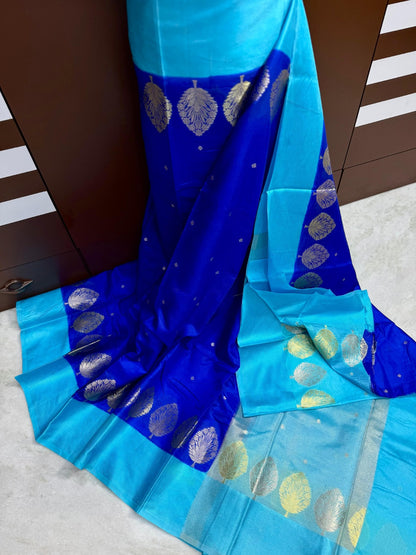 Banarasi Raw Mango Silk Saree - BRMABB1
