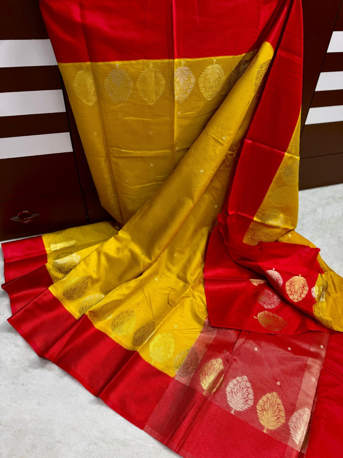 Banarasi Raw Mango Silk Saree - BRMABY1