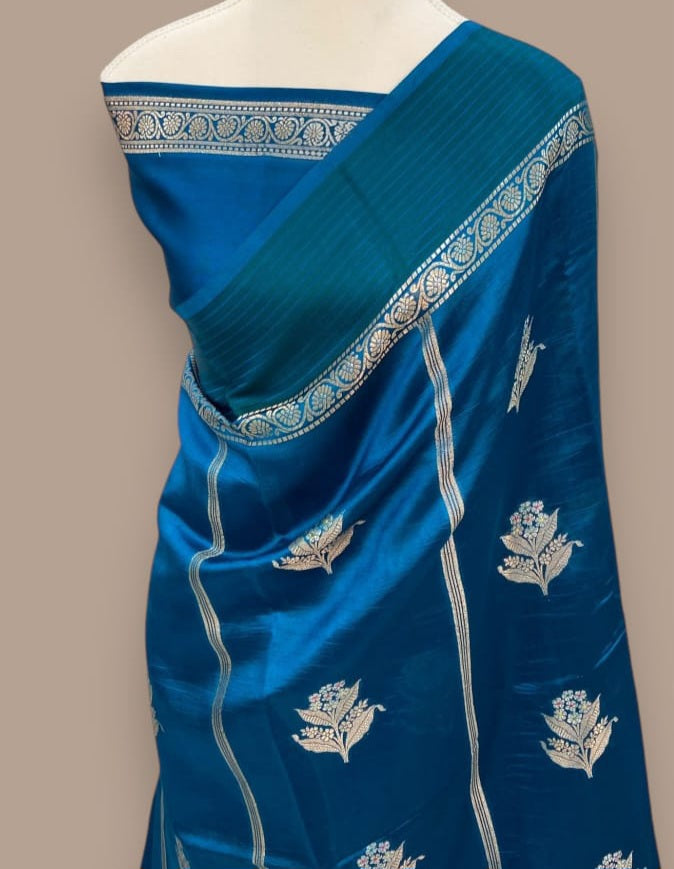 Banarasi Soft Katan Silk Handloom Saree - ABSKCW1