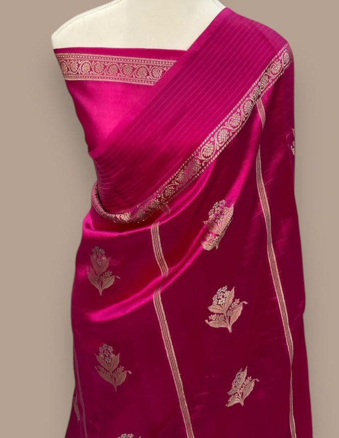 Banarasi Soft Katan Silk Handloom Saree - ABSKCW5