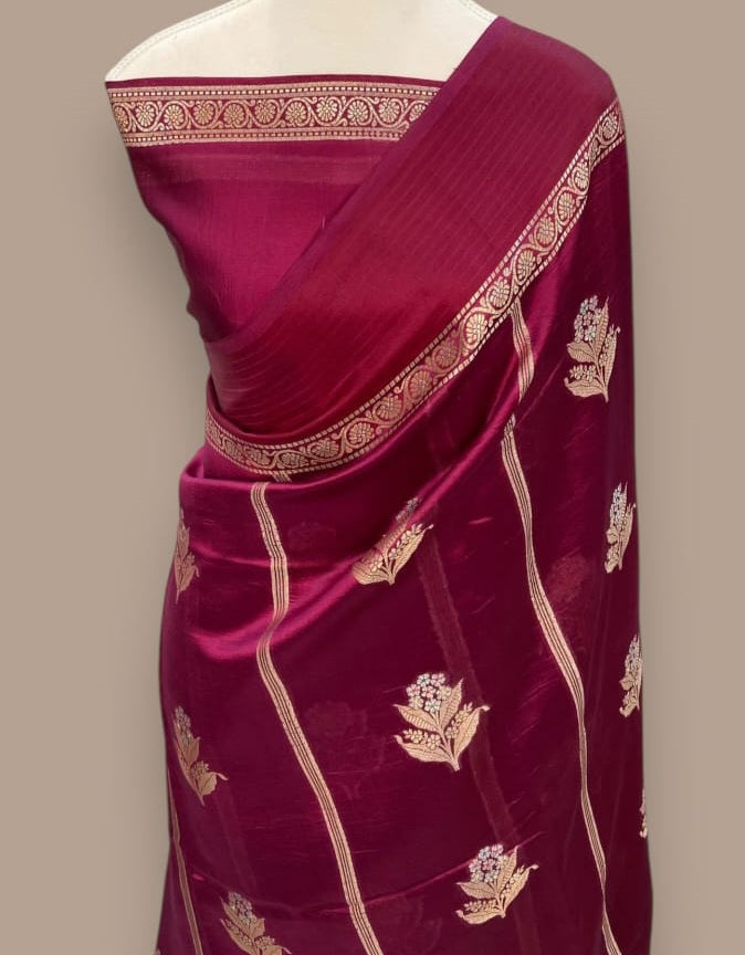 Banarasi Soft Katan Silk Handloom Saree - ABSKCW4