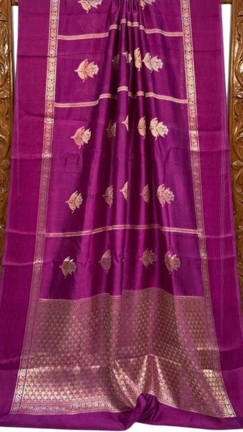 Banarasi Soft Katan Silk Handloom Saree - ABSKCW3