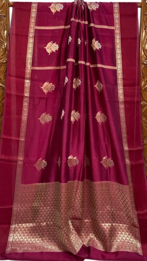 Banarasi Soft Katan Silk Handloom Saree - ABSKCW4