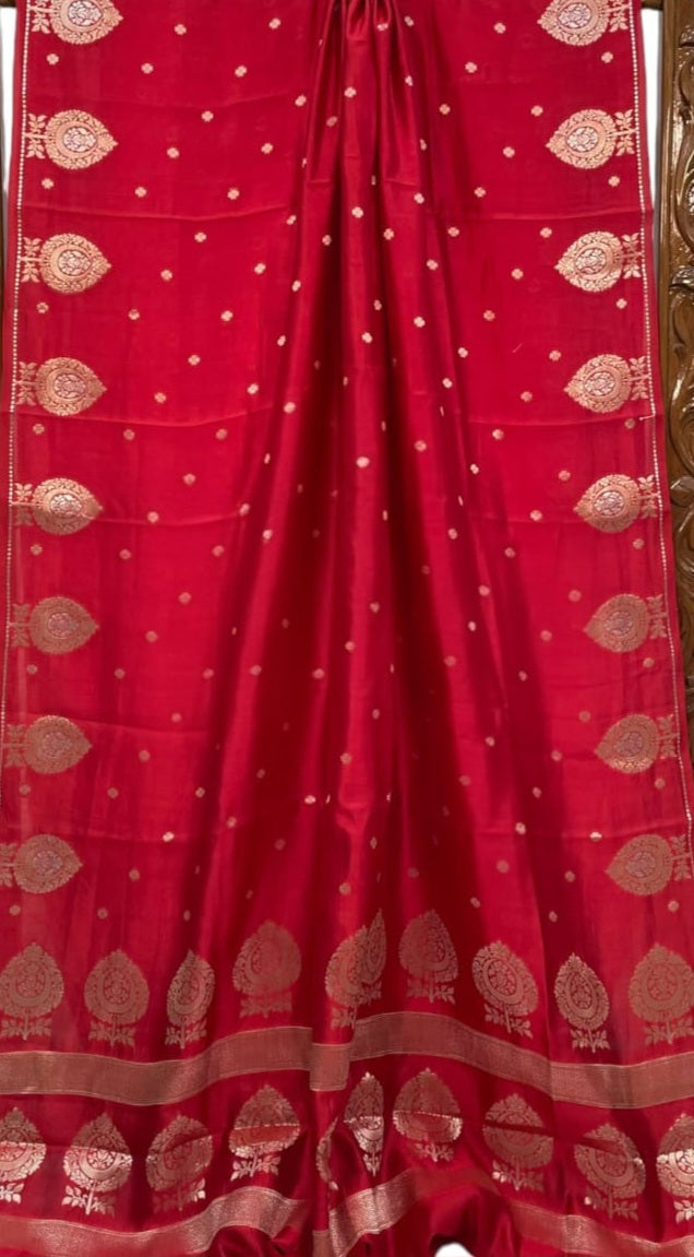 Banarasi Soft Katan Silk Handloom Saree - ABSKHC1
