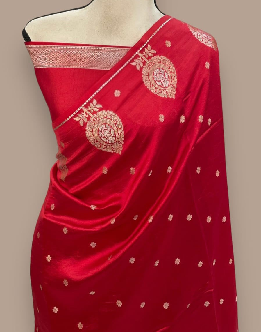 Banarasi Soft Katan Silk Handloom Saree - ABSKHC1