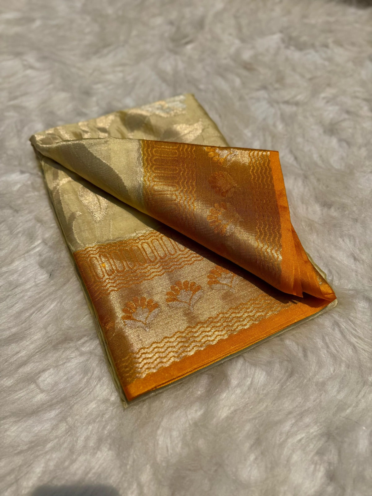 Banarasi Soft Warm Silk Saree with Zari Jaal - BSWSM1