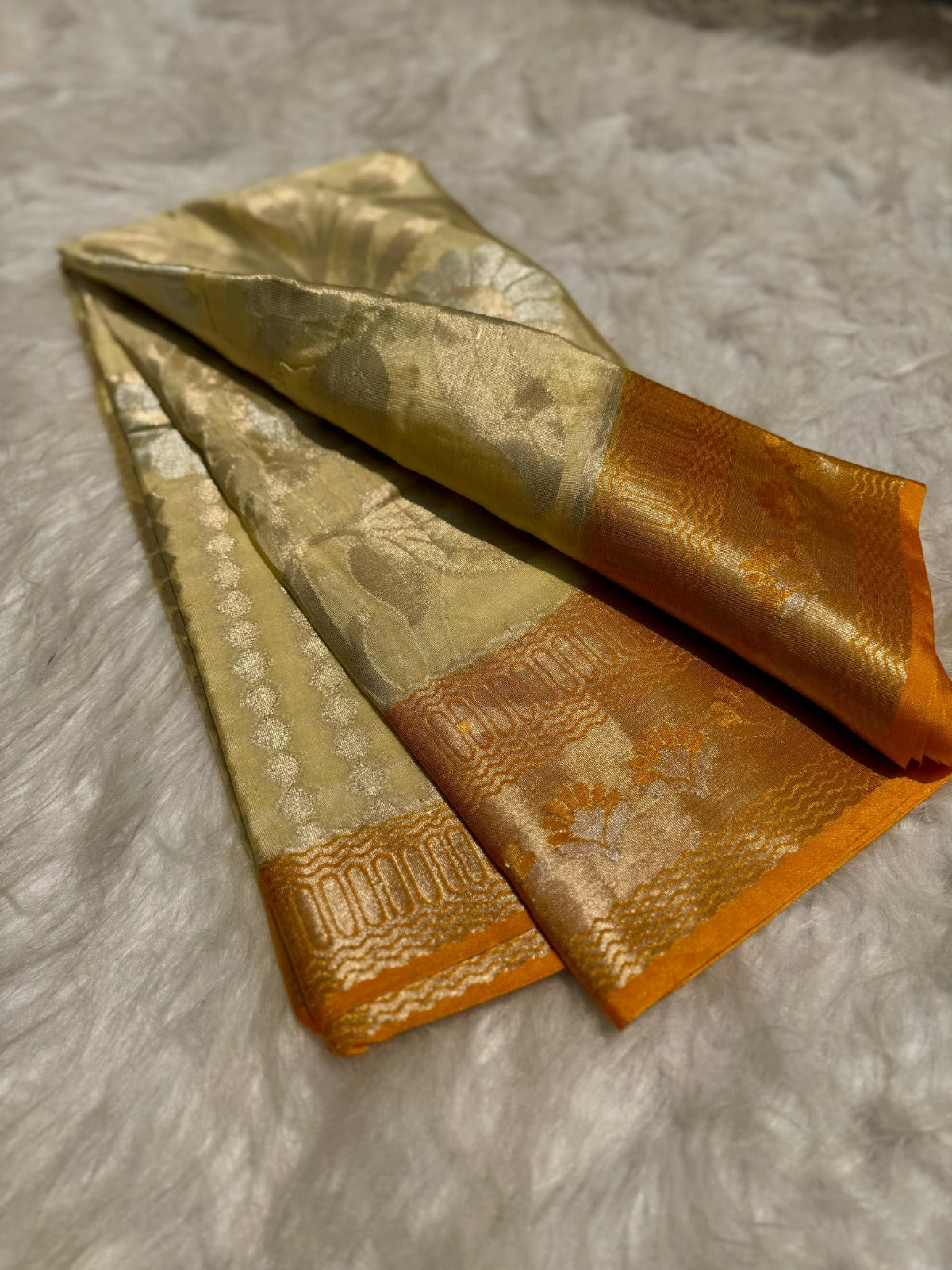 Banarasi Soft Warm Silk Saree with Zari Jaal - BSWSM1