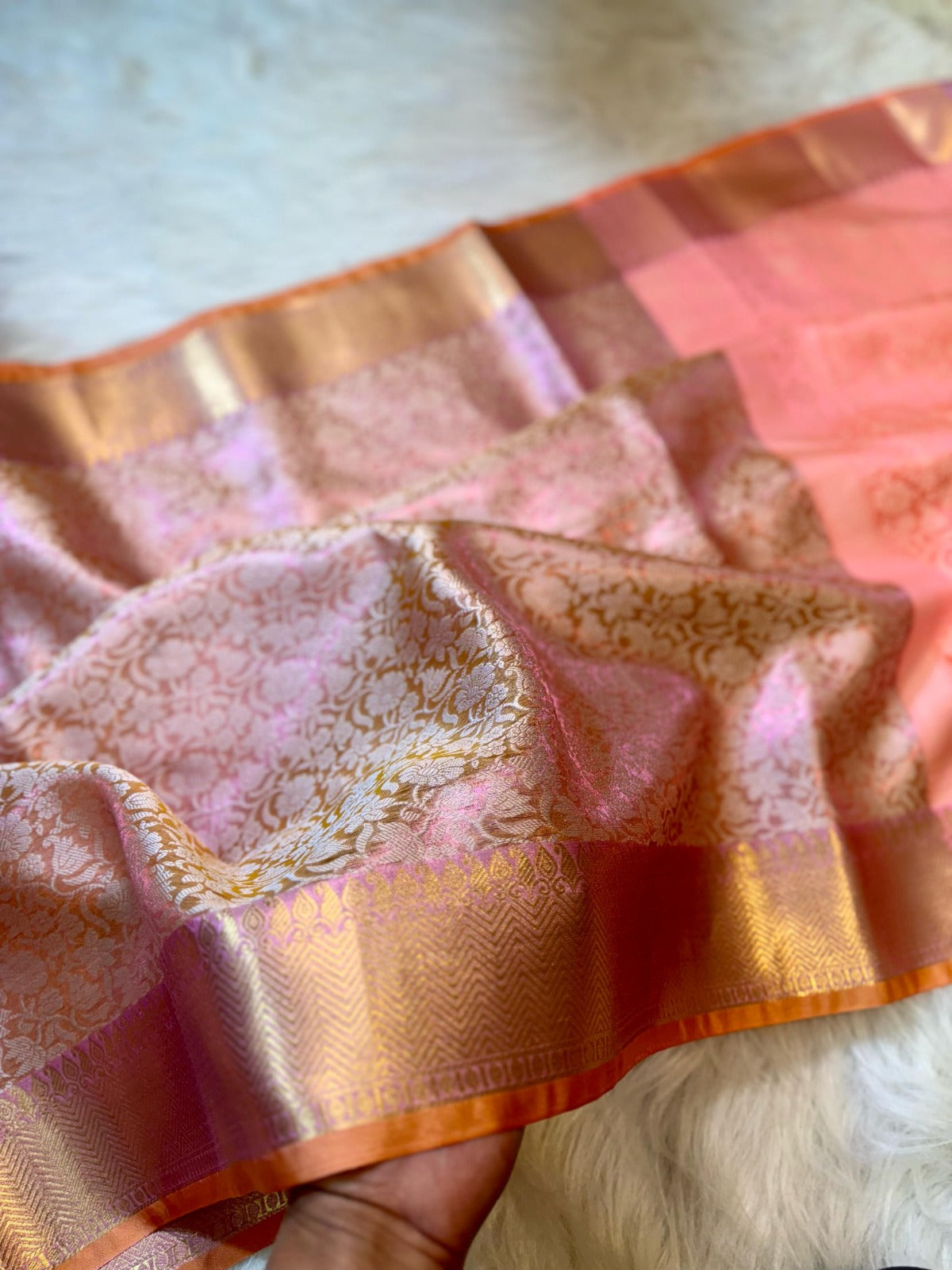 Banarasi Soft Katan Tissue Silk Saree – BSKTSP1