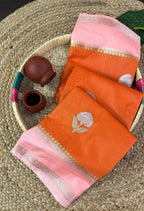 Banarasi Semi Dupion Warm Silk Saree - BSDWSO1