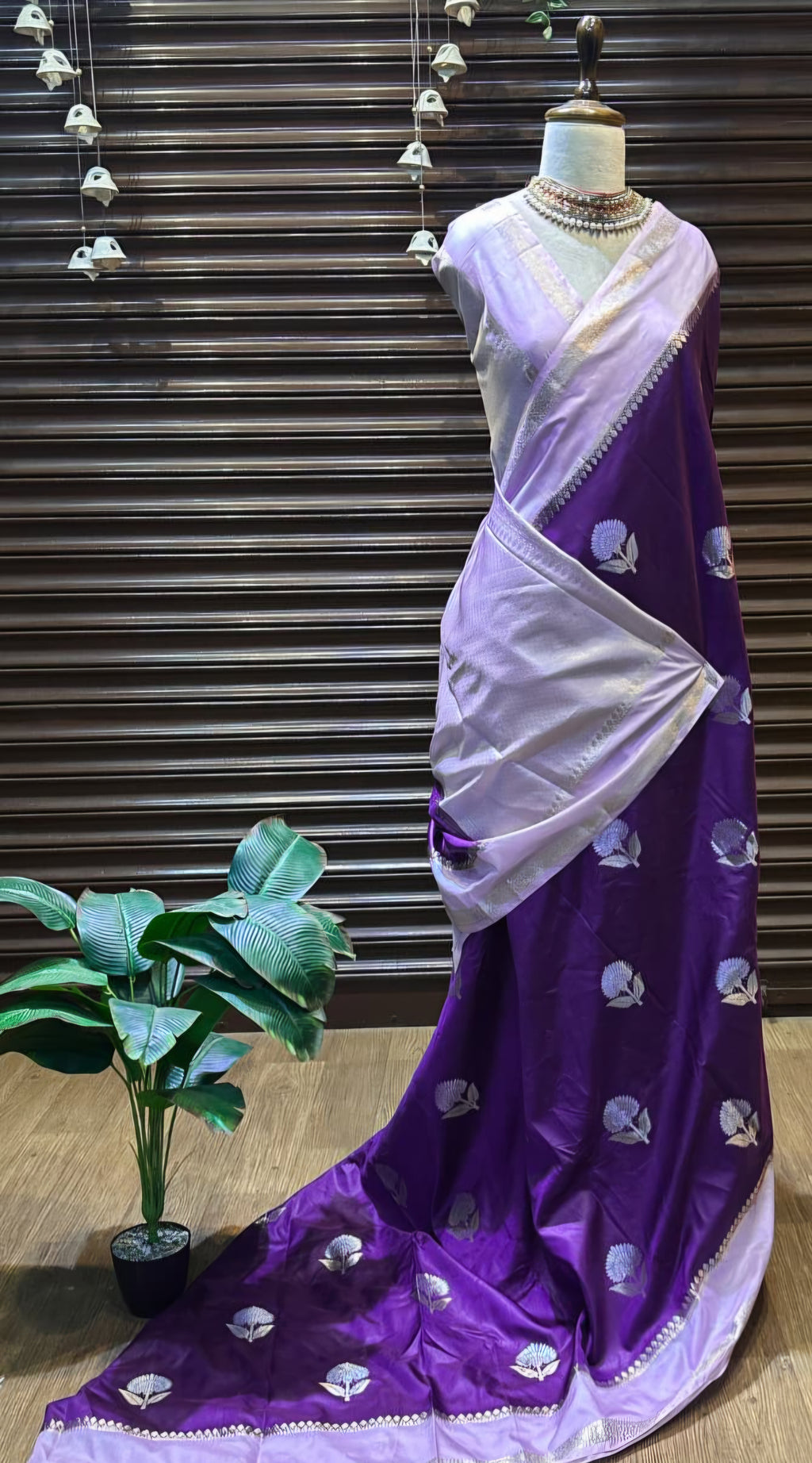 Banarasi Semi Dupion Warm Silk Saree - BSDWSP1