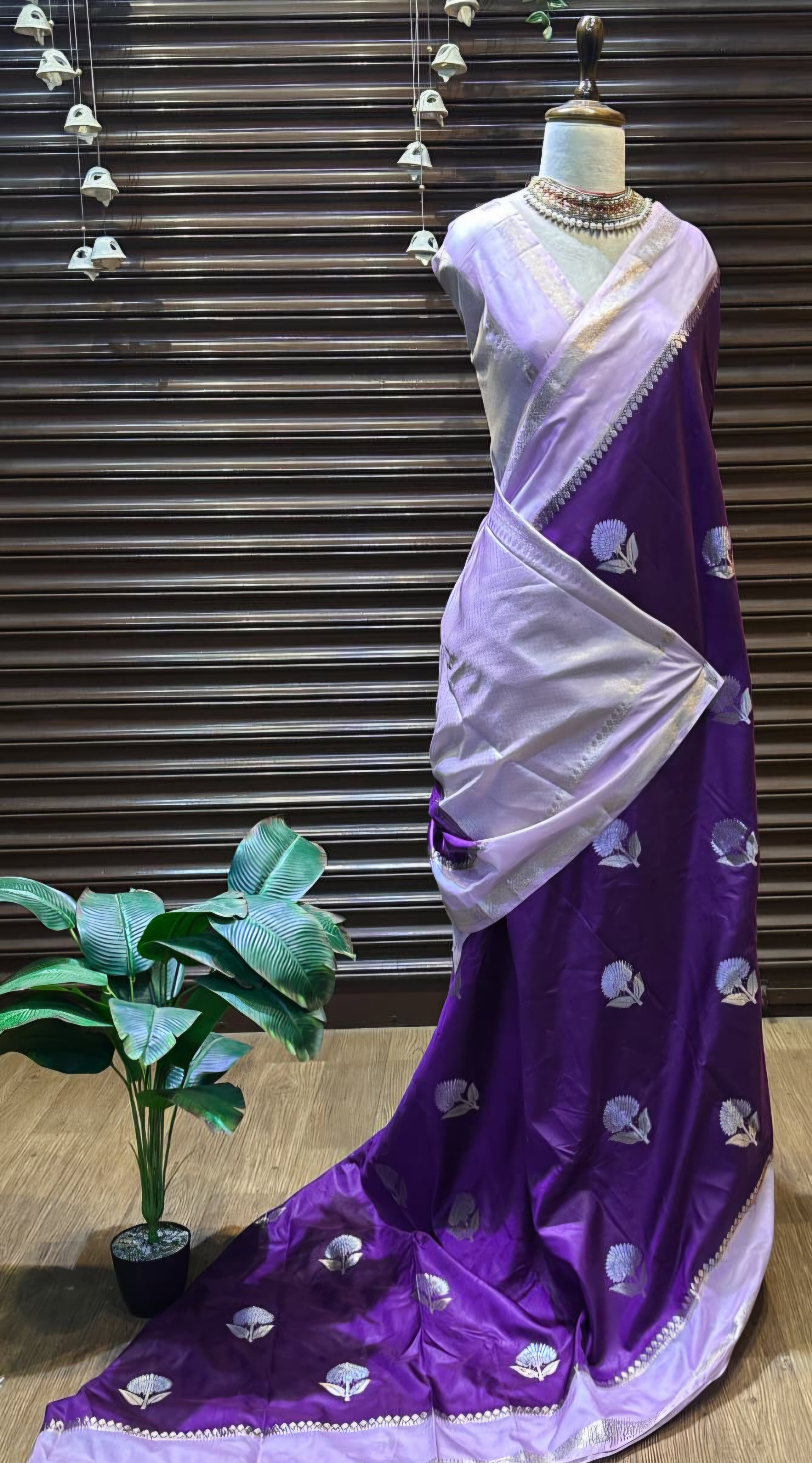 Banarasi Semi Dupion Warm Silk Saree - BSDWSP1