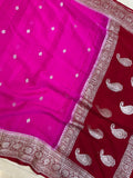 Banarasi Handloom Khaddi Buti Georgette Silk Saree - ABHKBG09