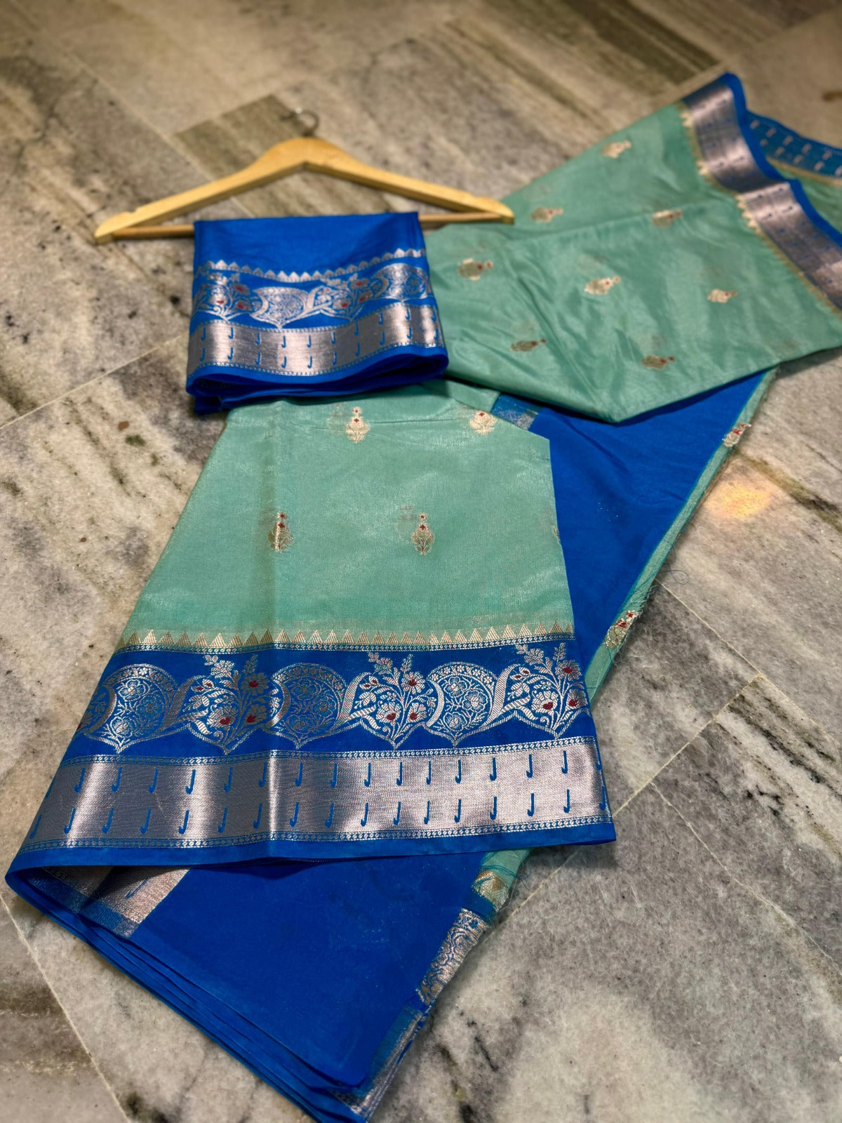 Banarasi Warm Silk Saree with Mina Dar Zari Border - BWSBB03