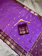 Banarasi Warm Silk Saree with Mina Dar Zari Border - BWSPR01