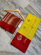 Banarasi Double Dupion Soft Silk Saree with Zari Butta Weaving - BADDYR01