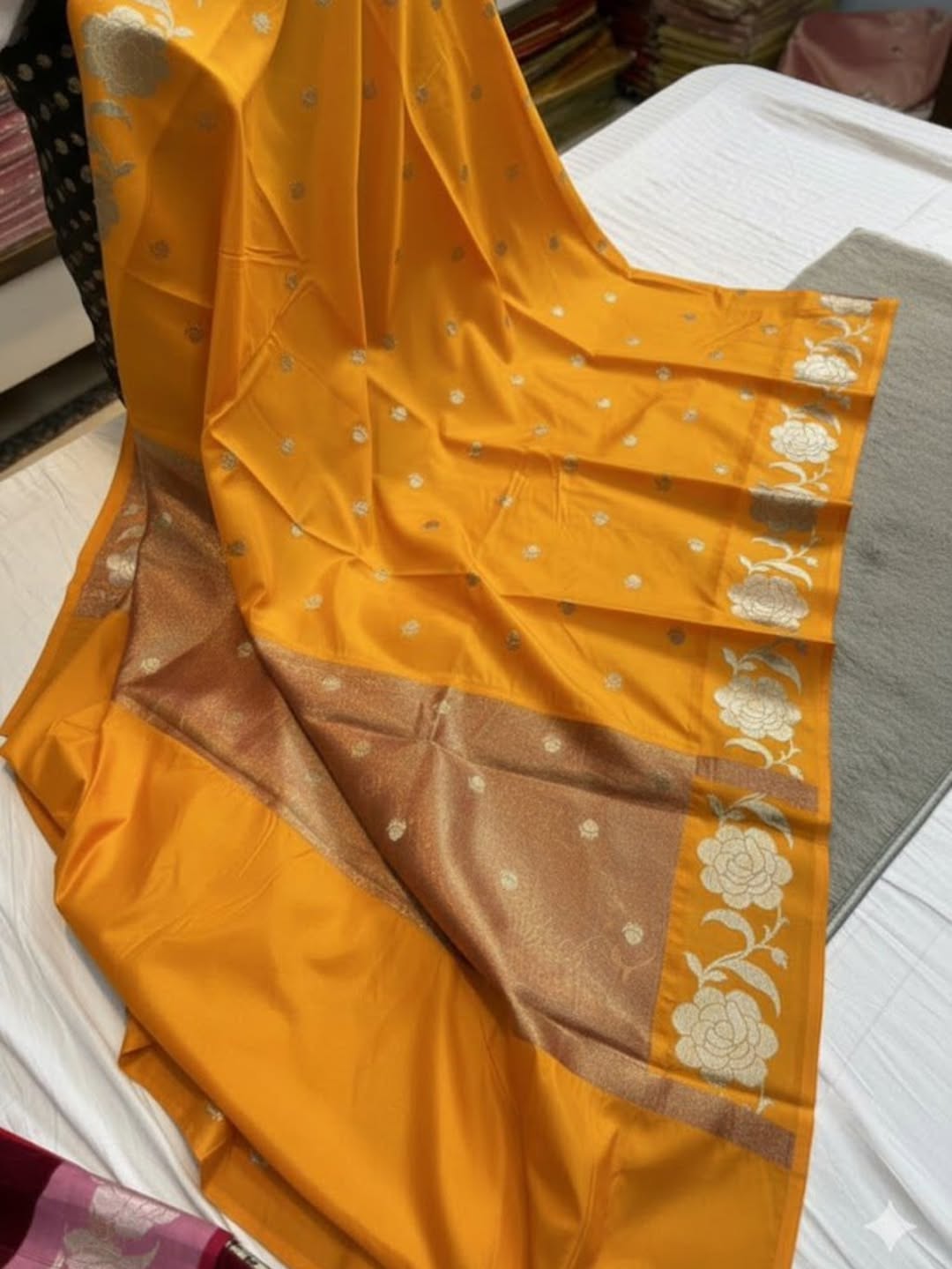 Banarasi Silk Double Dupion Saree - BSDDY08