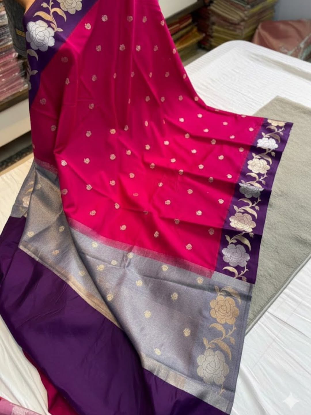 Banarasi Silk Double Dupion Saree - BSDDPP6