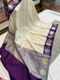 Banarasi Silk Double Dupion Saree - BSDDWP4
