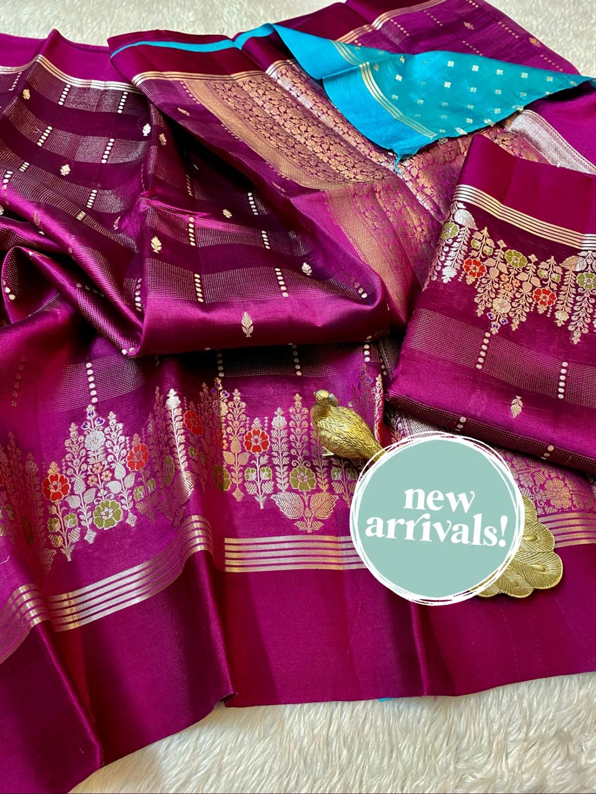 Banarasi Semi Katan Silk Saree - BSKMKPB4