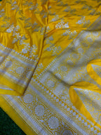 Premium Mashru Silk Saree with Vintage Ada Zari Weave - AMVZY2