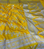 Premium Mashru Silk Saree with Vintage Ada Zari Weave - AMVZY2
