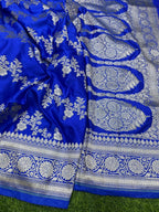 Premium Mashru Silk Saree with Vintage Ada Zari Weave - AMVZB3