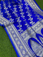 Premium Mashru Silk Saree with Vintage Ada Zari Weave - AMVZB3
