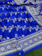 Premium Mashru Silk Saree with Vintage Ada Zari Weave - AMVZB3
