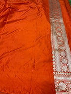 Premium Mashru Silk Saree with Vintage Ada Zari Weave - AMVZO1