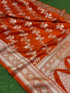 Premium Mashru Silk Saree with Vintage Ada Zari Weave - AMVZO1