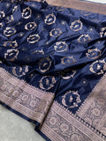 Banarasi Mashru Katan Silk Saree with Heavy Zari Pallu - AKMKNB5