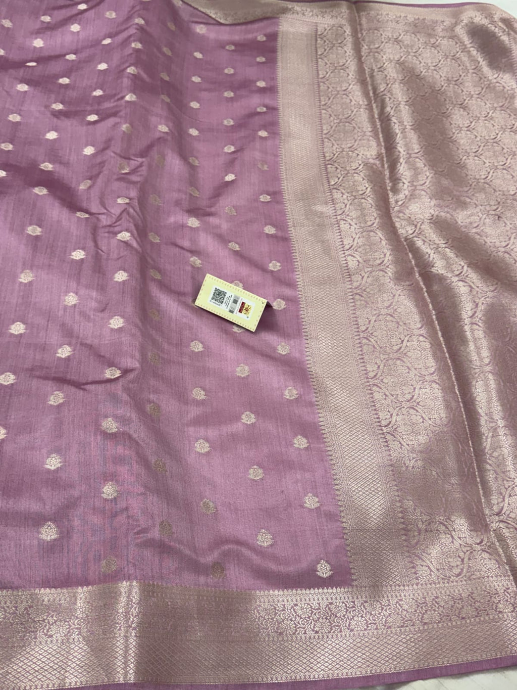 Pure Banarasi Mulberry Chiniya Silk Saree Silkmark Certified - AKMC002