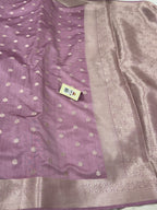 Pure Banarasi Mulberry Chiniya Silk Saree Silkmark Certified - AKMC002